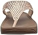 FitFlop Women's Glitzie Toe-Thong Sandal, Nude, 8 M US