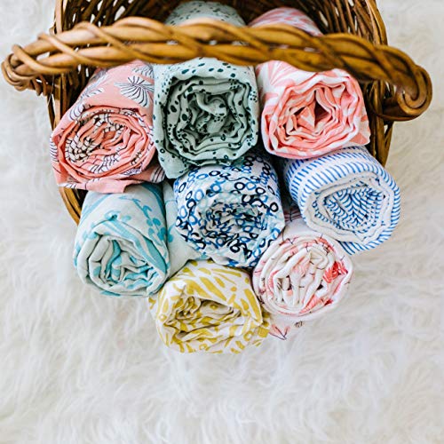 Organic Cotton Muslin Swaddle Blanket Ivory Pink Mini Dot Pricepulse