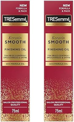 Keratin Smooth Aceite Nutritivo, Cabello Liso, Pelo Brillante y Suave, Acción Anti Frizz Hasta 72 Horas, con Queratina Hidrolizada y Aceite de Marula, 2x 75 ml