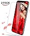 JACNITAD iPhone X Screen Protector Tempered Glass [Case Friendly] 2 Pack for Apple iPhone X / 10 (2017) - Clear