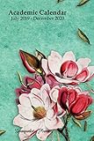 Academic Calendar July 2019 - December 2020: Magnolia Garden Planner by Steampunkary Planners