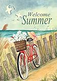 Toland - Beach Cruiser - Decorative Summer Ocean Welcome Bicycle Bike USA-Produced House Flag