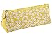 Pencil Bags- Set of 3 Pencil Pouch Organizers for Home and Office, Ideal for Students, Travel Cosmetic Makeup Bag for Women, Flower Designs, 7.25 x 2.75 x 3 Inches