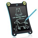 NEWYES Children's Board LCD Writing Tablet NYF850 8.5 Inch Frog Handwriting Tablet Graphic Drawing Board Digital Portable Magnetic Magnetic Durable Pads Kid's Gift Pad 1 Year Warranty (Blue-Frog)