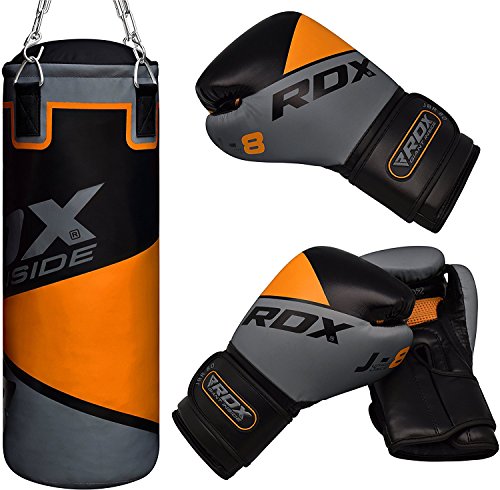 image for RDX Kids Punch Bag Filled Set Junior Kick Boxing 2FT Heavy MMA Trainin
