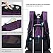 MarsBro Laptop Backpack, Business Travel College Backpack with USB Charging Port Water Resistant Anti Theft 15.6 Inch Bag for Women Men Purple