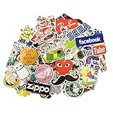 STICON 100 Pieces Vinyl Waterproof Stickers for Car, Laptop, Luggage, Skateboard, Motorcycle, Bicycle Decal Graffiti Patches (Series A)