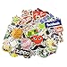 STICON 100 Pieces Vinyl Waterproof Stickers for Car, Laptop, Luggage, Skateboard, Motorcycle, Bicycle Decal Graffiti Patches (Series A)