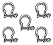 US STAINLESS 5 Pieces Stainless Steel 316 Forged Bow Shackle 3/16