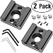 2 Pack Cold Shoe Mount Adapter Cold Shoe Bracket Standard Shoe Type with 1/4" Thread Hole for Camera DSLR Flash Led Light Monitor Video and More