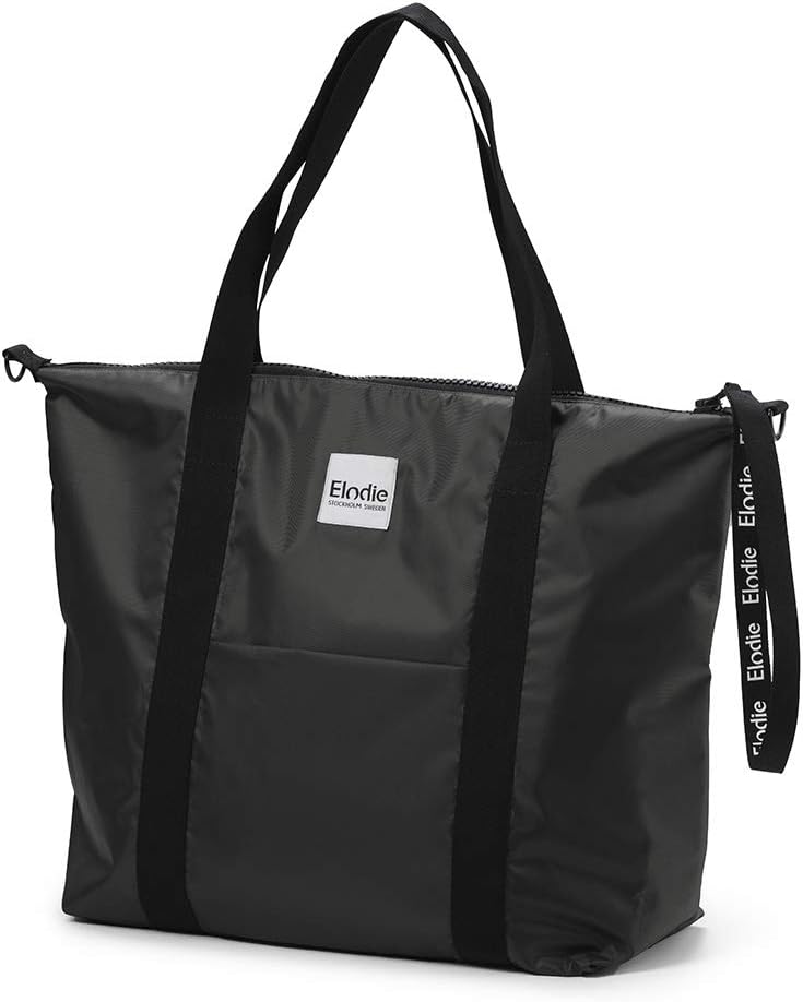 Elodie Details Soft Shell Changing Bag Tote - Brilliant Black - Incl Mat & Strap