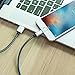 Adoric iPhone Charging Cable 2Pack 10FT Nylon Braided Lightning to USB Cable with Aluminum Connector for iPhone 7/7 Plus/6s/6s Plus/6/6Plus/5s/5c/5, iPad/iPod Models(Black Gray)