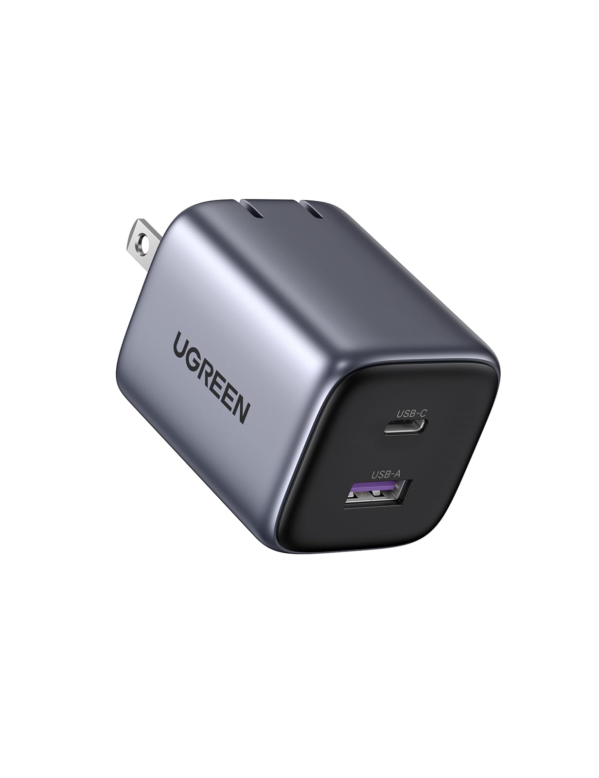 UGREEN Nexode Mini 充電器 35W タイプｃ充電器 USB-C+USB-A PD3.0 PPS規格対応 「GaN」窒化ガリウム PSE技術基準適合 折り畳み式 usb充電器 ノートPC/タブレット/スマートフォン/iPhone16-8シリーズ/ GalaxyS24-S10シリーズ/AQUOSシリーズ/Xperiaシリーズ/Pixel8 Pro その他各種の機器対応商品画像