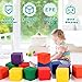 Costzon Soft Blocks, Toddler Foam Block Playset for Safe Active Play and Building, Indoor Climbers Stacking Play Set Learning Toys for Toddlers, Baby, Kids and Preschooler (5.5-Inch, 12-Piece)