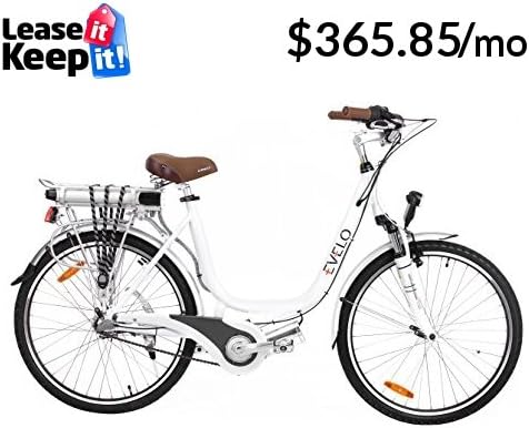 EVELO Luna Electric Bike with NuVinci N360 Drivetrain &amp; 250W Mid-Drive Motor, White