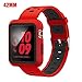 EloBeth Watch Band with Case Compatible with Apple Watch Band 42mm Series 3 2 1 with Case Bumper iWatch 42mm Band Sport Silicone (42mm Red/Black)