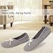 Moxo Women's Memory Foam Bedroom Ballerina House Slippers (7-8 B(M) US, Grey)