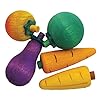 Rosewood 3D Nibble Stix, Pack of 5, green/purple/orange/yellow