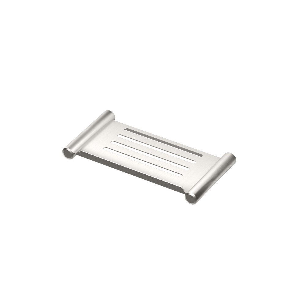Gatco 1468 Elegant Shower Shelf, Satin Nickel, 10"