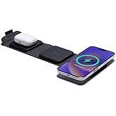 mophie Wireless 3 in 1 Travel Magnetic Wireless Charging Station, Multiple Devices, Compatible with Apple iPhones, Google, Sa