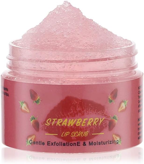 Leikance Lip Scrub,Exfoliating Lip Scrub Moisturizing Lips Lighten Lip Lines Nourishing Lip Cream