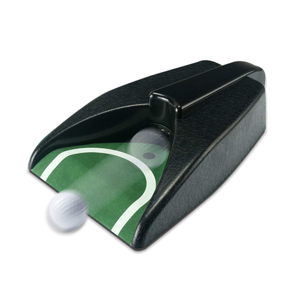 SADA72 Putting Mat, 27M Golf Putting Mat Perfect Your Putting On The Go With This Easy To Manoeuvre Mat (black+green)