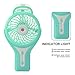 TOPWELL WIOR Handheld Mini USB Misting Fan Water Spray Fan Rechargeable Portable Personal Cooling Mist Humidifier Fan (Green)