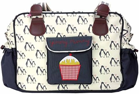 Yummy Mummy Stylish Nursery Changing Bag Colour Wise Owl - Includes Travel Changing Mat Cupcake Design Luxury Baby Bag