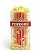 100 Popcorn Serving Bags - 'Large' Standalone Flat Bottom Paper Bag Style