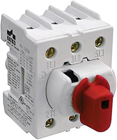 Disconnect Switch, 3-Pole, Non-Fused, 60A, Panel Mount, Std Handle, 600 VAC, UL508