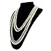 Flapper Girl Vintage 1920s Gatsby Multi-Layer Imitation Pearl Choker Necklace 50''