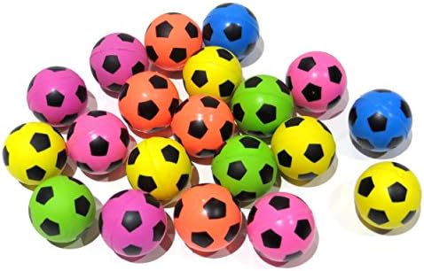 Edison Novelty Neon Soccer High Bounce Balls (20 Per Order) 25mm