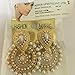 Dancing Girl Bollywood Kundan Earrings Indian Jewelry Indian Earrings Jhumka (Pearl White)