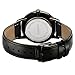 Men's Black Leather Casual Watches - Analog Quartz with Date, 99 ft Waterproof Wrist Watch for Men