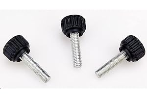 TENG LANG 20-Piece M6 Thumbscrews Threaded Knurled Thumbscrew Grip Knobs Thumb Screw for Machinery Latche with Storage Case (M6 x20)¡­