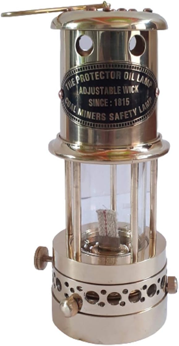 Oil Lamps & Accessories - Solid Brass 100% Working Nautical Miner Lamp Oil Ship Lantern Maritime Gift