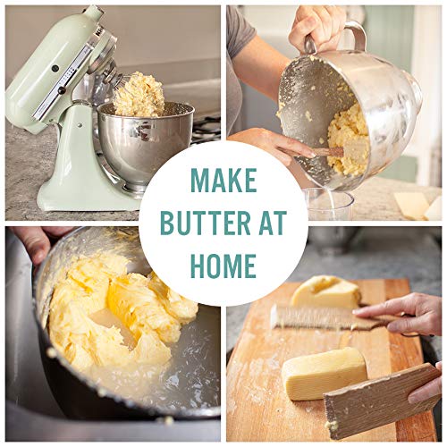 Complete Yogurt and Butter Making Kit: Probiotic Yogurt Starter - Best Yogurt Maker - Wooden Butter Paddles - 82 pg. DIY Recipe Book for Butter and Yogurt Your Way - Thumbnail 6