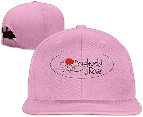 Unisex Rose Snapback Adjustable Hat One Size--Pink