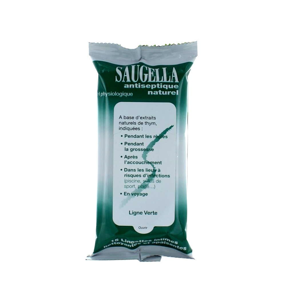 Saugella Natural Antiseptic 15 Intimate Wipes