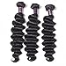 Usheen Hair Brazilian Virgin Hair Loose Wave 3 Bundles Grade 7A Loose Curly Weave Human Hair Extensions Loose Deep Wave Hair Bundles Natural Color