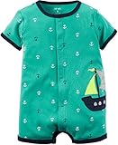 Carters Boys NB-24 Months Anchor Romper (6 Months)