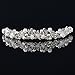 Wedding Headpieces for Bride - White Pearl Bridal Tiara Headband, Crystal Hair Accessories for Women