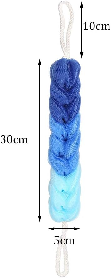 XYDZ 3 Pcs Bath Sponge Massage Back Scrubber Bath Shower Stretchy Braids Mesh Sponge for Body Scrubbing in The Shower Bathroom Accessories - Image 3