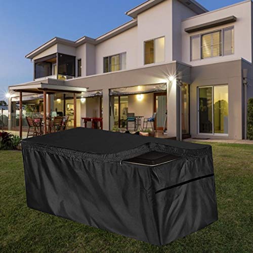 Zarome Gartenmöbel Abdeckung mit Reißverschluss für Garten Auflagenbox Kissenbox Patio Deck Box Cover Outdoor… – Bild 5