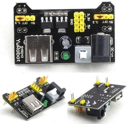 AARIOT Breadboard Power Supply Module 3.3V 5V Solderless Bread Board - MB102