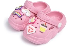 Casazoe Toddler Garden Clogs Boys Girls Cute Water Sandals Kids Slip on Beach Shoes Lightweight Indoor Outdoor Play Shoes Children Comfort Slippers Slides