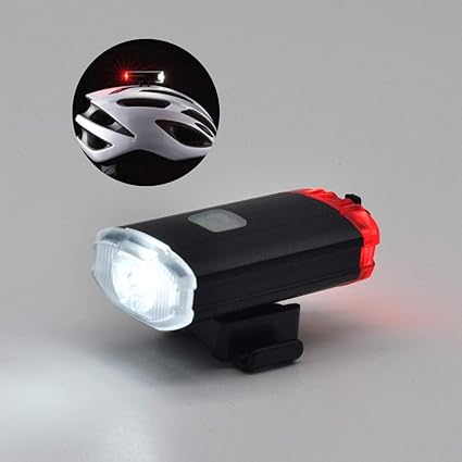 luz led para casco de bicicleta recargable usb impermeable multiuso lampara frontal y trasera