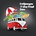 mosDART Cool 16GB USB2.0 Flash Drive Jump Drive Zip Drive Classic Volkswagen T1 Bus 1:72 Scale (VW Bus,Red)
