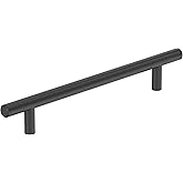 Amerock Bar Pulls 6-5/16 inch (160mm) Center-to-Center Matte Black Cabinet Pull, BP40520MB
