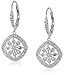 Amazon Essentials Sterling Silver Lever Back Cubic Zirconia Earrings (3/4 cttw), (previously Amazon Collection)